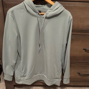 Mondetta Men's Light Gray/Green Hoodie size medium